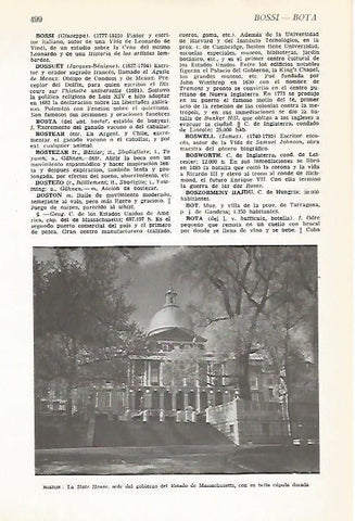 LAMINA VOX 16616: State House de Boston, Estados Unidos