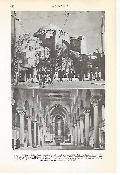 LAMINA VOX 16610: Santa Sofia, Estambul y Catedral de Monreale
