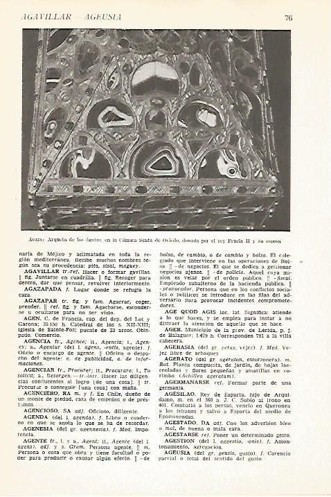 LAMINA VOX 16521: Arqueta de las agatas, Oviedo