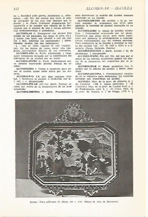 LAMINA VOX 16531: Placa de Alcora del siglo XVIII