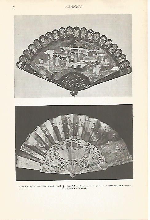 LAMINA VOX 16504: Abanicos de la colección Vindel de Madrid