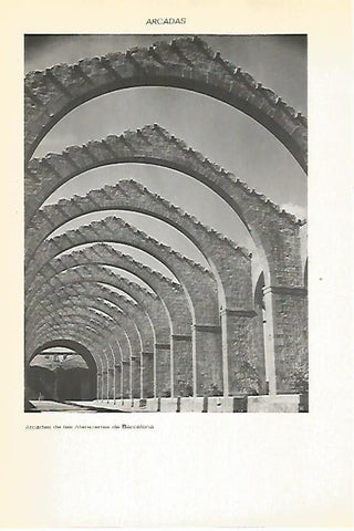 LAMINA VOX 16560: Arcadas de las Atarazanas de Barcelona