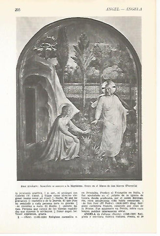 LAMINA VOX 16552: Jesucristo se aparece a la Magdalena, por Fra Angelico