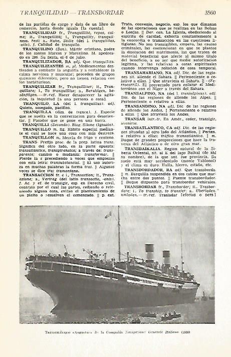 LAMINA VOX 16719: Transatlantico Augustus