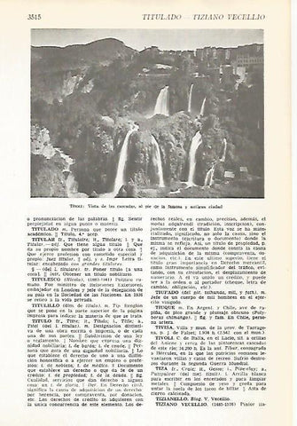 LAMINA VOX 16712: Cascadas en Tivoli
