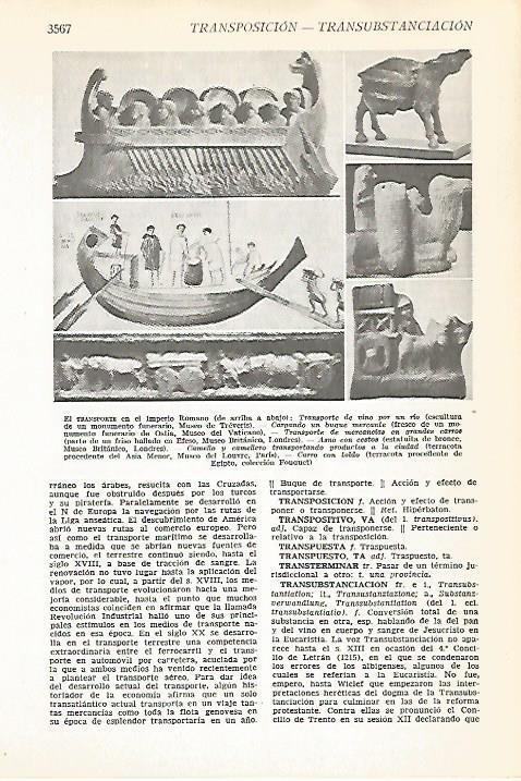 LAMINA VOX 16722: Transporte del Imperio Romano