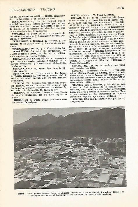 LAMINA VOX 16705: Vista de Tetuan, Marruecos