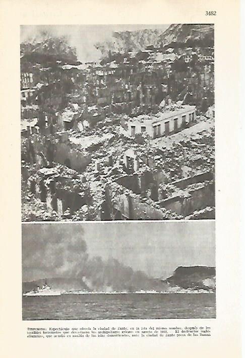 LAMINA VOX 16703: Terremoto en Grecia en 1958