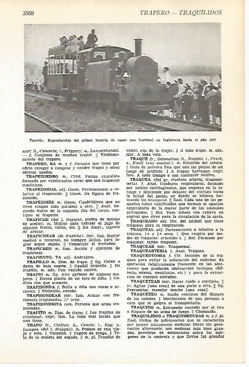 LAMINA VOX 16725: Reproduccion del primer tranvia de Inglaterra de 1877