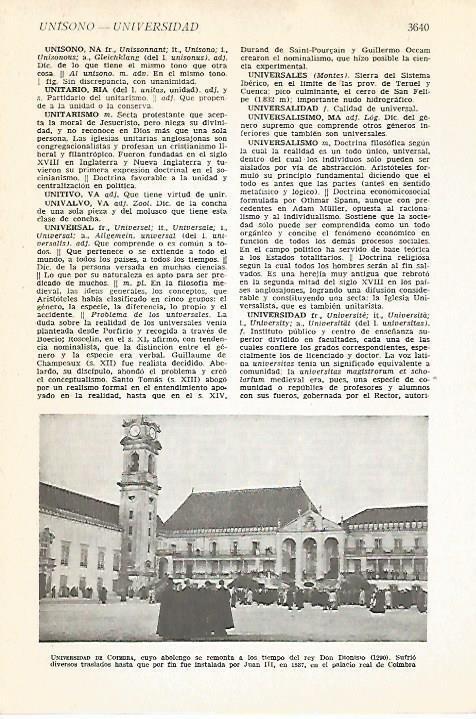 LAMINA VOX 16744: Universidad de Coimbra, Portugal