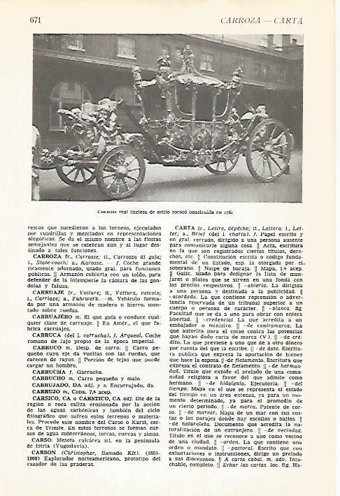 LAMINA VOX 16648: Carroza Real Inglesa