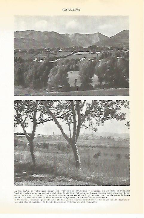 LAMINA VOX 16645: Vistas de la Cerdanya y Penedes, Cataluña