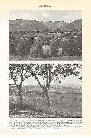 LAMINA VOX 16645: Vistas de la Cerdanya y Penedes, Cataluña