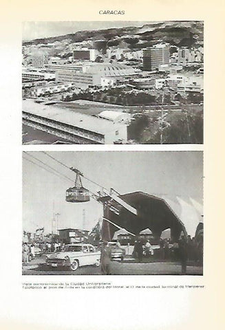LAMINA VOX 16641: Ciudad Universitaria y teleferico en Caracas, Venezuela