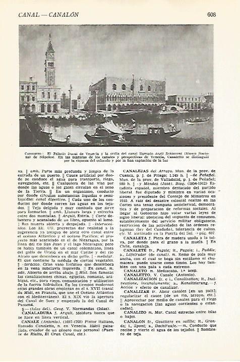 LAMINA VOX 16638: Palacio ducal de Venecia, por Canaletto