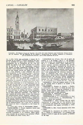LAMINA VOX 16638: Palacio ducal de Venecia, por Canaletto