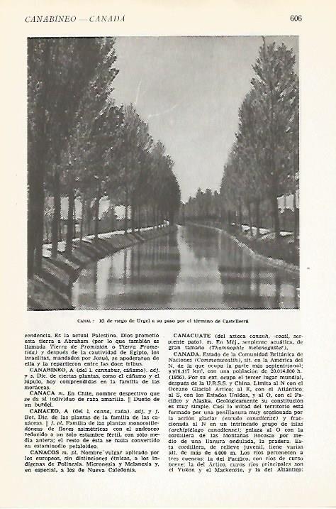 LAMINA VOX 16637: Canal de riego del Urgel en Castellsera