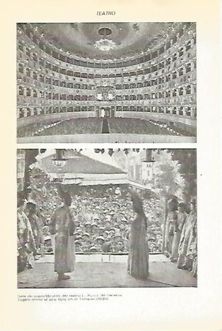 LAMINA VOX 16691: La Fenice de Venecia y teatro chino