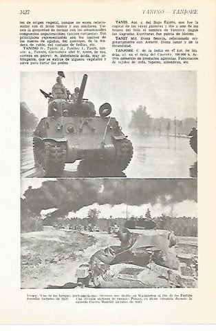LAMINA VOX 16685: Tanque Sherman y Panzer