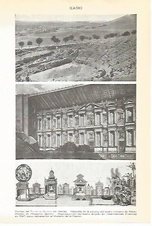 LAMINA VOX 16683: Teatros de Atenas, Valenciennes y Mileto