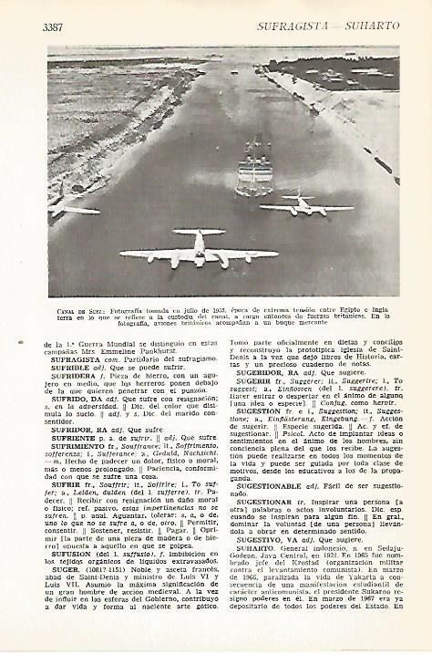 LAMINA VOX 16681: Canal de Suez en 1958