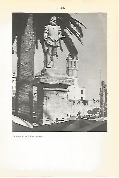 LAMINA VOX 16669: Monumento a El Greco en Sitges, Barcelona