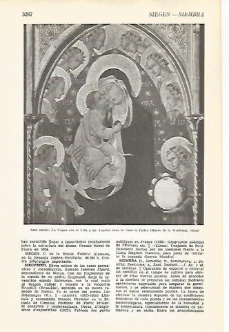 LAMINA VOX 16663: La Virgen con el Niño y los Angeles, por Sano di Pietro