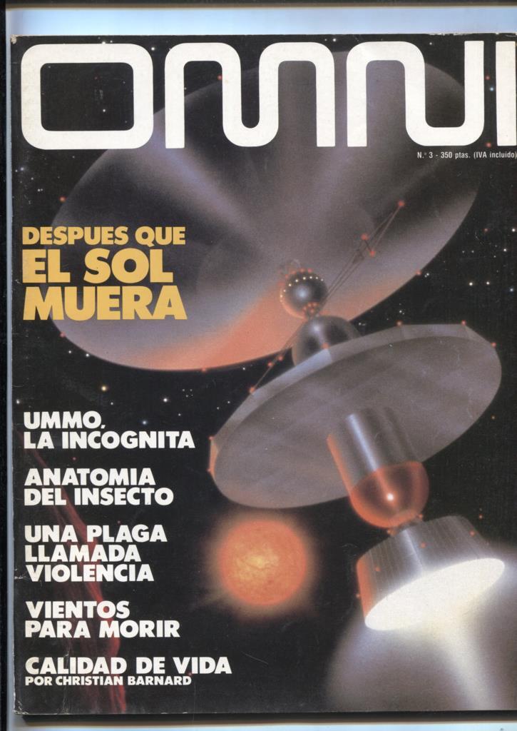 Omni numero 03: Despues que el sol muera, Ummo la incognita, Calidad de vida por Christian Barnard