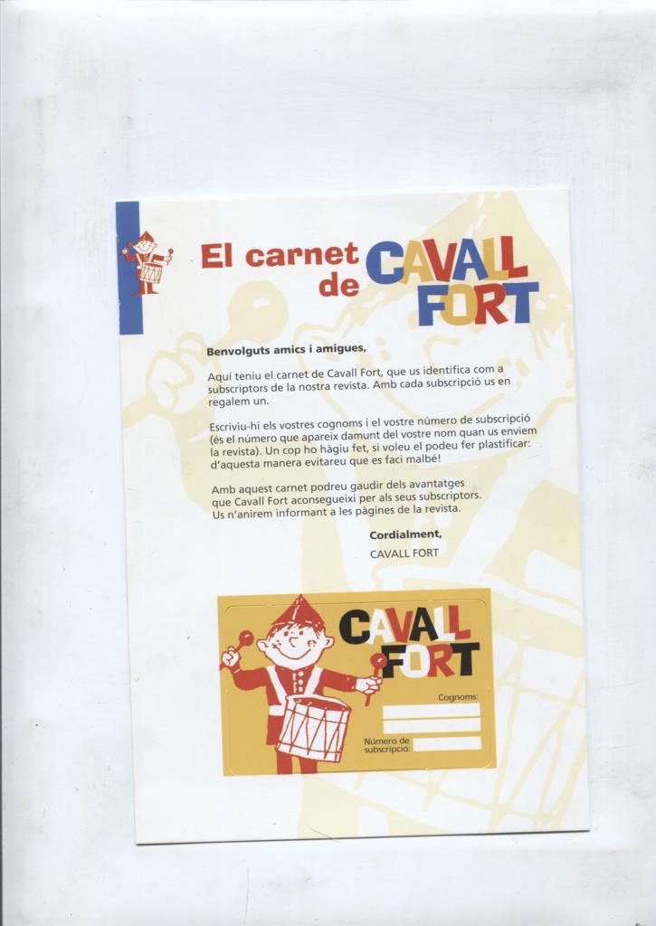 El carnet de Cavall Fort