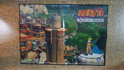 Poster desplegable: Naruto Rise of a Ninja. Xbox 360,  videojuego Ubisoft 2007
