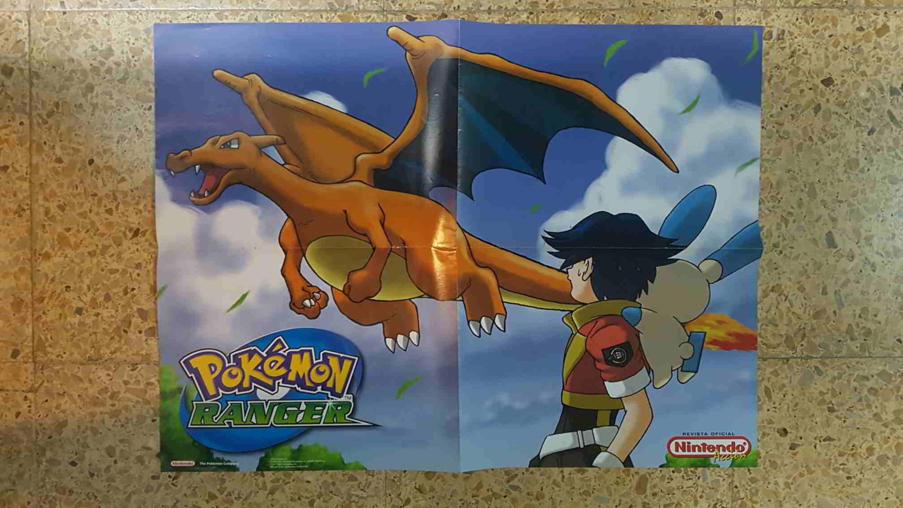 Poster desplegable doble: Sonic y los Anillos Secretos y Pokemon Ranger, de la Revista Oficial Nintendo Accion 2007