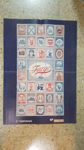 Poster desplegable doble: Wonder Woman y Fargo temporada 3. Proviene de la revista Accion 1707