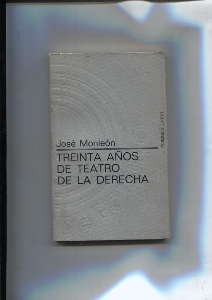 Treinta años de teatro de la derecha