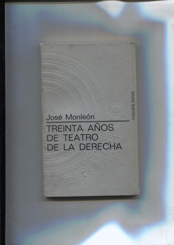 Treinta años de teatro de la derecha