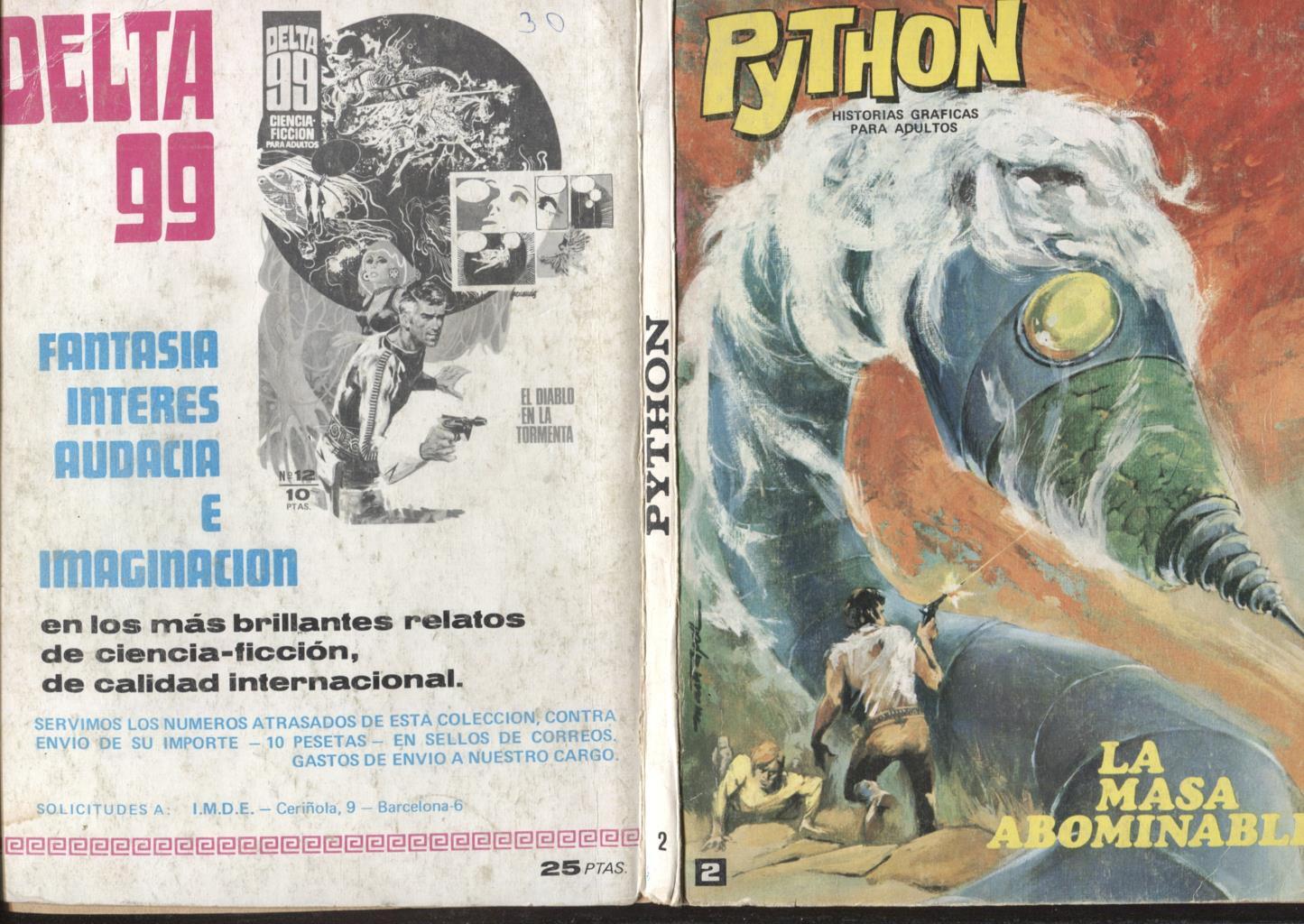Python numero 2: La masa abominable (hojas sueltas)