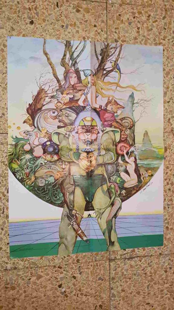 Poster desplegable de la revista 1984 (de tematica fantastica) - Josep Maria Bea Font (1979)