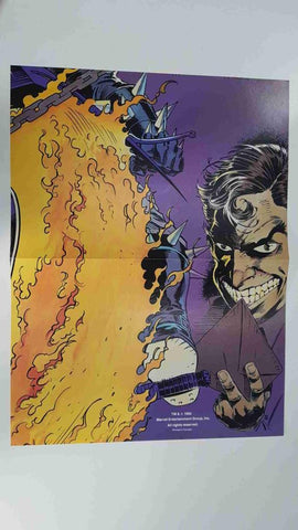 Poster desplegable: Motorista Infernal. Marvel Entertainment Group, printed in Canada. 1992