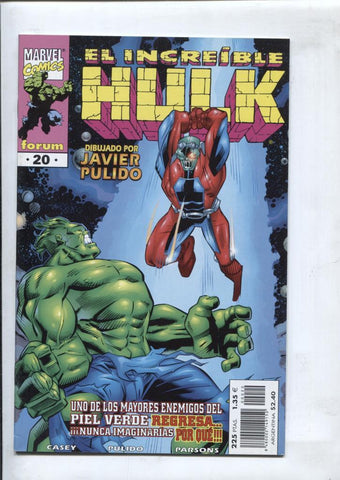 Planeta: El Increible Hulk volumen 3 numero 20: Los buenos viejos tiempos