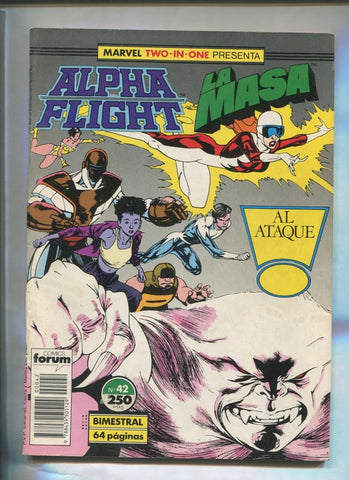 Planeta: Alpha Flight - La Masa volumen 1 numero 42 (numerado 1 en trasera)
