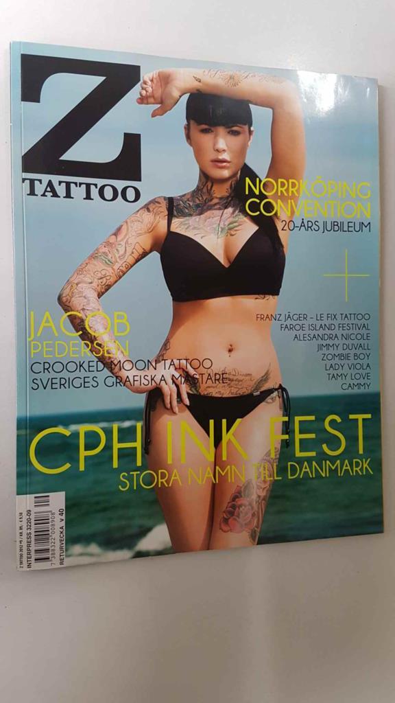 Revista: Z Tattoo 2012 num. 9 - Model: Alesandra Nicole. Faroe Island Tatto and Music Festival, Jacob Pedersen, Maria Eiksson