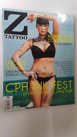 Revista: Z Tattoo 2012 num. 9 - Model: Alesandra Nicole. Faroe Island Tatto and Music Festival, Jacob Pedersen, Maria Eiksson