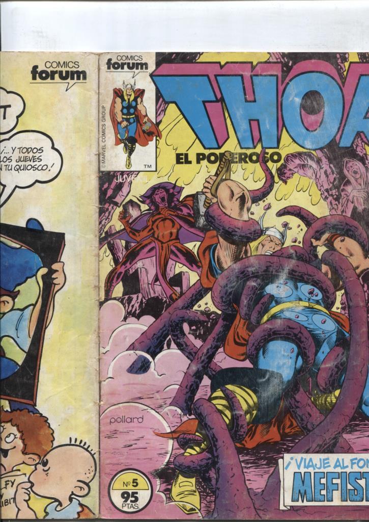 Thor el poderoso volumen 1 numero 05: (numerado 3 en trasera)