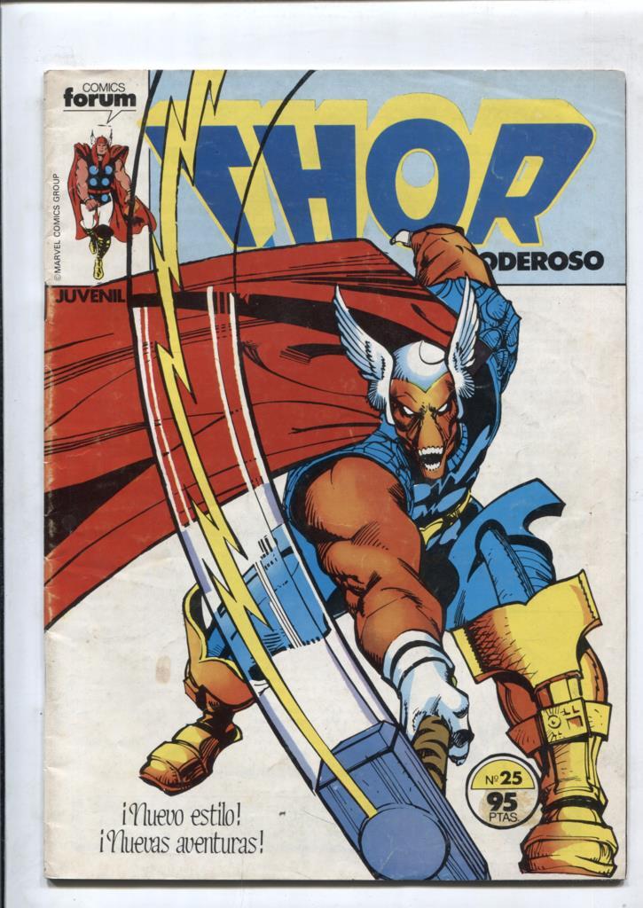 Thor el poderoso volumen 1 numero 25: (numerado 1 en trasera)