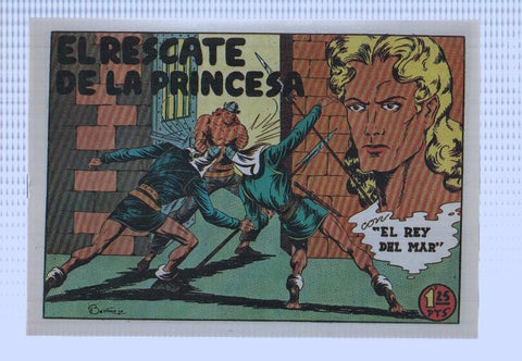Facsimi: El rey del mar de Luis Bermejo numero 21: El rescate de la princesa