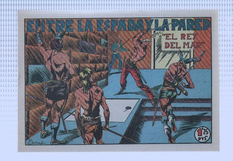 Facsimi: El rey del mar de Luis Bermejo numero 22: Entre la espada y la pared
