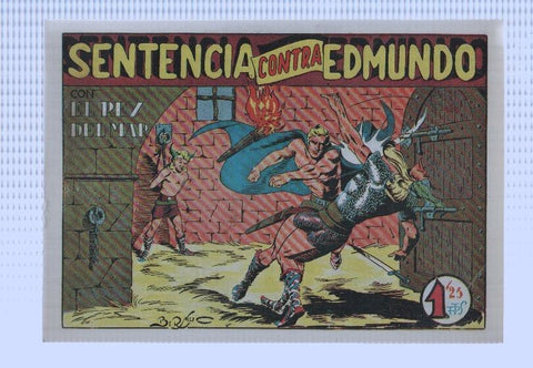 Facsimi: El rey del mar de Luis Bermejo numero 30: Sentencia contra Edmundo