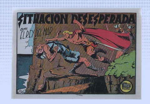 Facsimi: El rey del mar de Luis Bermejo numero 33: Situacion desesperada