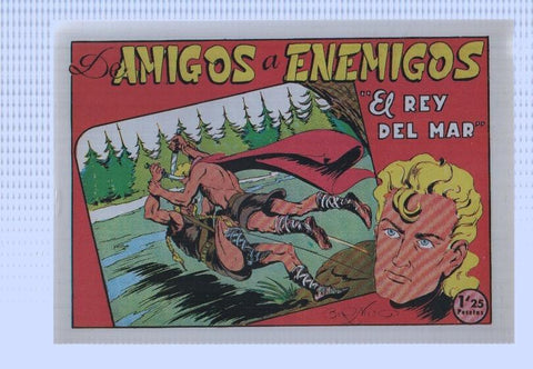 Facsimi: El rey del mar de Luis Bermejo numero 34: De amigos a enemigos