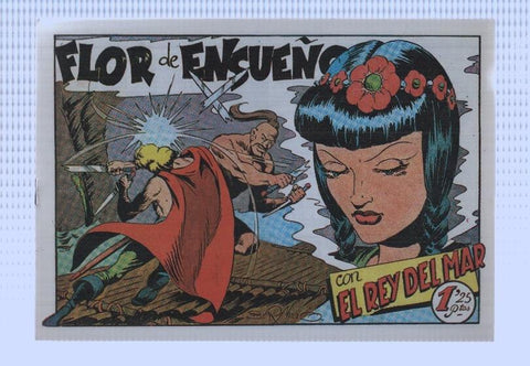 Facsimi: El rey del mar de Luis Bermejo numero 44: Flor de ensueño