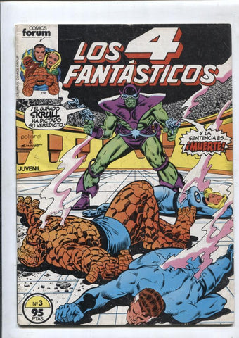 Los 4 Fantasticos volumen 1 numero 003: Cuando los mundos mueren